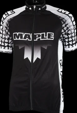 Maple Fietskleding Heren>Wielershirt Zwart/wit