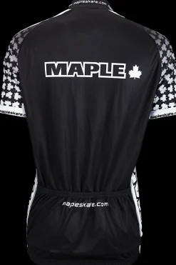 Maple Fietskleding Heren>Wielershirt Zwart/wit