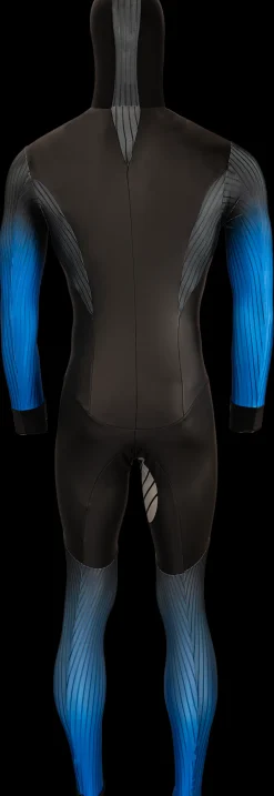 Nice Schaatskleding>rubber schaatspak power x zwart/blauw