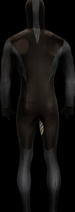 Nice Schaatskleding>rubber schaatspak power x zwart/zwart