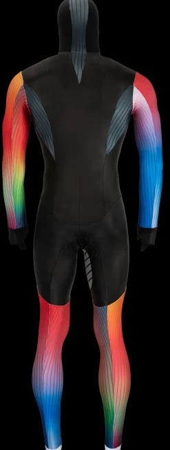 Nice Schaatskleding>rubber schaatspak power x rainbow
