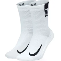 Nike Hardloopsokken>Multiplier High Socks 2 Pack White