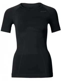 Odlo Hardloopshirts>Dames Shirt Korte mouw/ Crew Neck Evolution light, Zwart