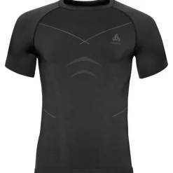 Odlo Hardloopshirts>Heren Shirt Korte mouw/ Crew Neck Evolution warm, Zwart