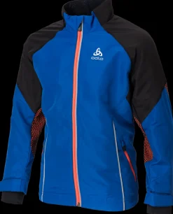 Odlo Kleding|Sportkleding Voor Kids>jacket frequency web blauw/zwart KIDS