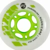 Powerslide Skeelerwielen>Hurricane 76mm groen/wit