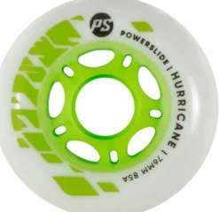 Powerslide Skeelerwielen>Hurricane 76mm groen/wit