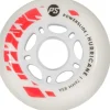 Powerslide Skeelerwielen>Hurricane 76mm wit/rood