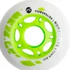 Powerslide Skeelerwielen>Hurricane 72mm wit/groen