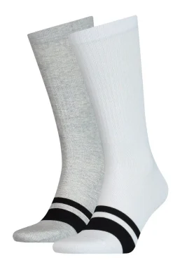 Puma Overig|Schaatskleding>regular crew 2 pack logo white+grey