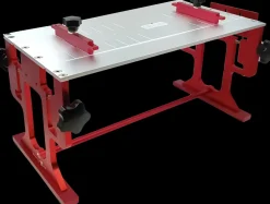 Raps Schaatsen Slijpen>slijptafel lange baan rood