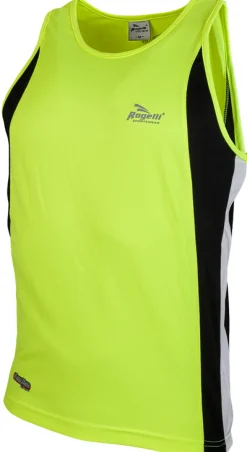 Rogelli Hardloopshirts>Prato Fluo geel/Zwart Singlet
