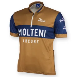 Rogelli Fietskleding Heren>Retro Molteni wielershirt korte mouw