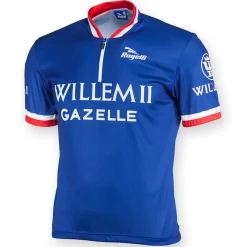 Rogelli Fietskleding Heren>Retro Willem II wielershirt kortemouw