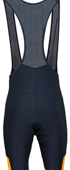 Rogelli Fietskleding Heren>wielerbroek Mondovi met bretels zwart/oranje