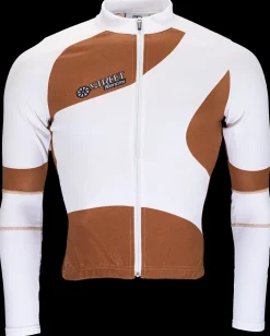 Santini Fietskleding Dames>Jersey Wielerjack Wit Bruin