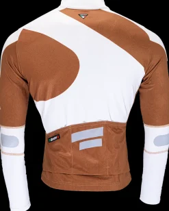 Santini Fietskleding Dames>Jersey Wielerjack Wit Bruin