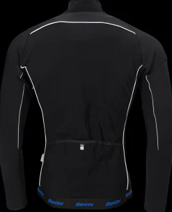 Santini Fietskleding Heren>Windstopper Zwartprint Fietsjack