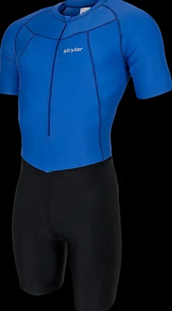 Skylar Skeelerkleding>Skeelerpak Bellesco speed lycra blauw/zwart