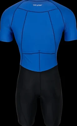 Skylar Skeelerkleding>Skeelerpak Bellesco speed lycra blauw/zwart